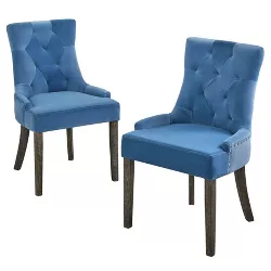 Set of 2 Ariane Dining Chairs Blue - angelo:HOME