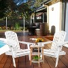 BestMassage Folding Adirondack Chair Wooden Lounger Chair Patio Chair - 2 of 4
