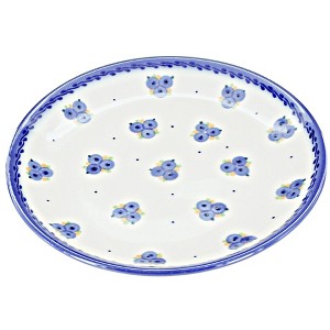 Blue Rose Polish Pottery T02 Galia Dessert Plate - 1 of 1