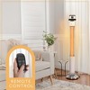 SereneLife 900W Electric Patio Heater - Floor Standing - 3 Power Settings - Remote Control - Waterproof Design - 3 of 4