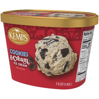 Kemps Cookies & Cream Premium Ice Cream - 48oz
