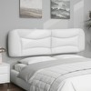 vidaXL Headboard Cushion Hanging Upholstered Bed Back Pillow Faux Leather - White 76" - 4 of 4