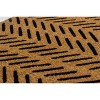 Fishbone Indoor/Outdoor Coir Doormat Black/Natural - Entryways - 3 of 3