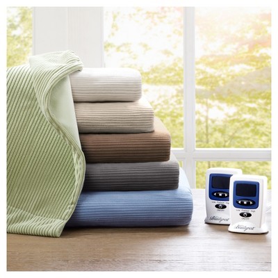 Knitted Micro Fleece Electric Blanket (King) Mink - Beautyrest