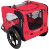 Foldable Dog Bike Trailers, Pet Bike Trailer With 16 Inch Wheels, Safety Reflectors And Flag, Internal Leash, Waterproof Mesh Dog Bike Trailer - 3 of 4