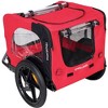 Foldable Dog Bike Trailers, Pet Bike Trailer With 16 Inch Wheels, Safety Reflectors And Flag, Internal Leash, Waterproof Mesh Dog Bike Trailer - image 3 of 4