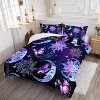 Hachikiko 3D Printed Sun and Moon Butterfly Comforter Set - Bohemian Gothic Bedding with 2 Pillowcases - 2 of 4