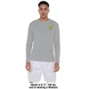 Fort Valley State University Adult Sport Long Sleeve Left Chest Logo, Athletic Heather - 3 of 4