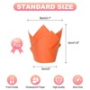 Unique Bargains Greaseproof Paper Cupcake Muffins Liners Tulip Baking Cups 50 Pcs - 2 of 4