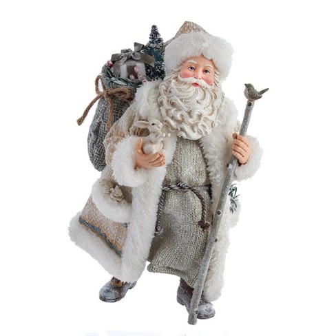 Kurt Adler 10.5 Inch Fabriché Snowy Woods Santa : Target