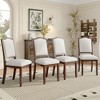 KTMBDW Dining Chairs Set of 4, Moden Kitchen Table Chairs with Wooden Legs and Padded Seat for Dining Room/Kitchen - 2 of 4