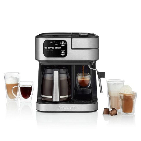 Cuisinart Single Serve + 12 Cup Coffee Maker, Offers 3-Sizes: 6-Ounces,  8-Ounces and 10-Ounces, Stainless Steel, SS-15P1