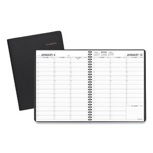 Weekly Appointment Book, 11 x 8.25, Black Cover, 13-Month: Jan 2025 to Jan 2026 - 1 of 4