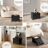 StorageBud Storage Ottoman for Bedroom End of Bed, Faux Leather Storage Bench, Large Storage Ottoman Bench, Entryway Bench with Storage - 4 of 4