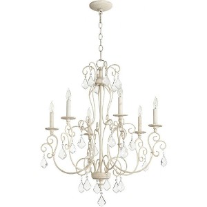 Quorum Lighting Ariel 6-Light Chandelier, Persian White, 27 - 1 of 1