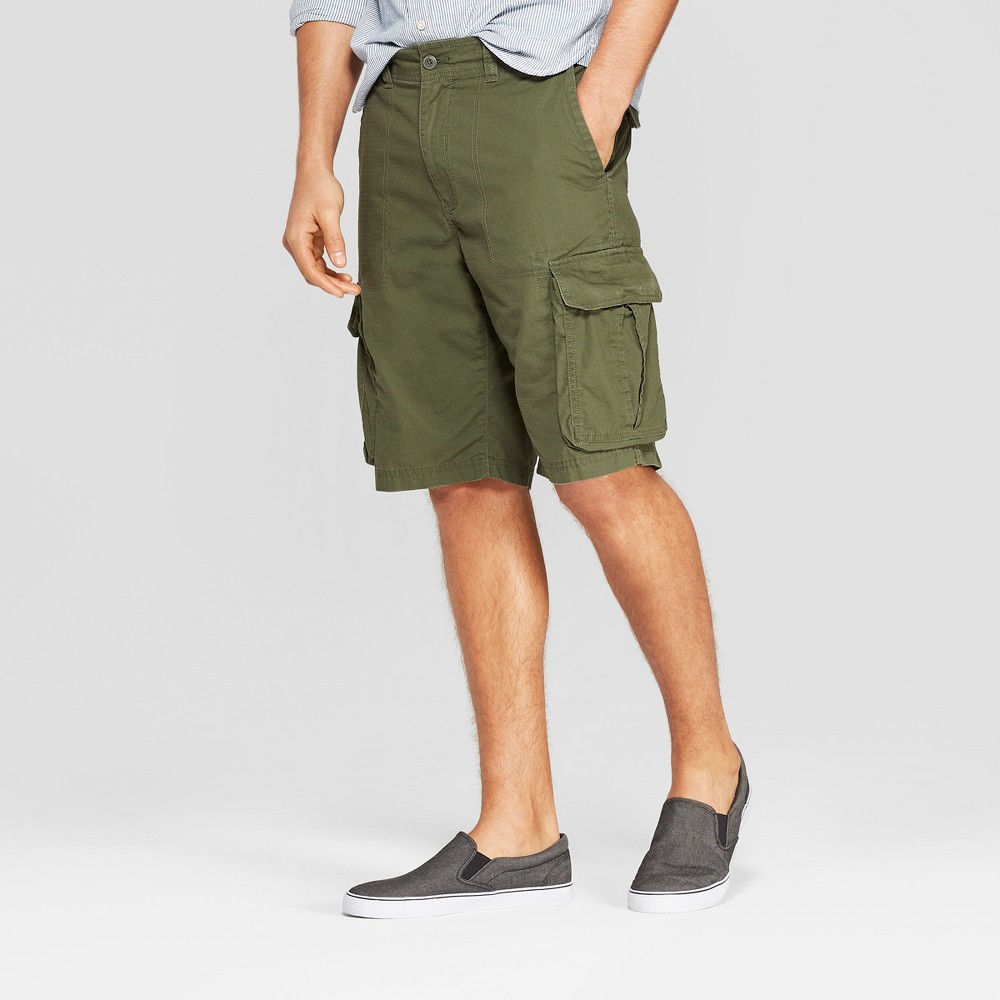 Men's 11 Cargo Shorts - Goodfellow & Co Green 28, Late Night Green