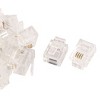 Unique Bargains 20pcs Clear Housing RJ11 6P4C Modular Telephone Cable Line Adapter Connector - 3 of 4