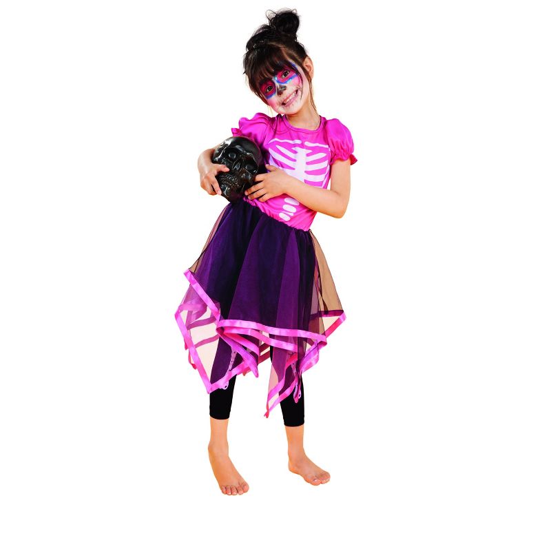 Northlight Skeleton Girls Kids Halloween Costume - Large, 1 of 4