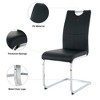 Anybear Modern Dining Chairs with Faux Leather Padded, Set of 4 - 4 of 4