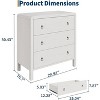 Drawer Dresser for Bedroom, Modern Closet Dressers Chest of Drawers, Wood Clothes Storage Dresser Chest of Drawers Organizer for Living Room Hallway - 2 of 4