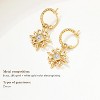 18k Gold Plated Dangle Earrings for Women Princess Cubic Zirconia Trendy Chunky Twist Drop Earrings - 4 of 4