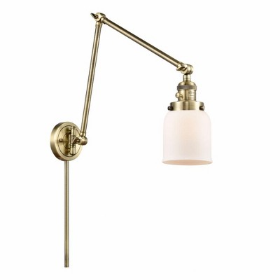 Bell - 1 Light Swing Arm Wall Sconce In Industrial Style-30 Inches Tall and 8 Inches Wide