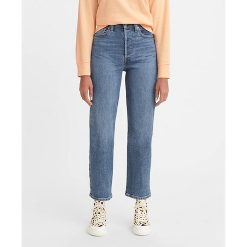 Jackie High Rise Cropped Jeans - California Blue Wash