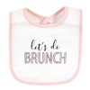 Little Treasure Baby Girl Cotton Bibs, Love Brunch, One Size - 3 of 4
