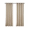 PAGED Fretwork Print Grommet Top Window Curtain Panel, Light Filtering Privacy Curtain for Bedroom & Living Room - 2 of 4