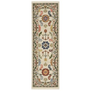Oriental Weavers Lucca 5506W Ivory/ Multi Indoor Area Rug - 2' x 6' - 1 of 4
