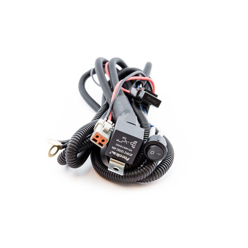 SYLVANIA - LED Light Bar Wiring Harness Kit - Weatherproof Deutsch Connector, 12V On Off Switch Power Relay, Spot Flood Combo, Single Lightbar (1PC), 3 of 7