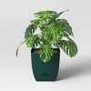 Square Self-Watering Plastic Indoor Outdoor Planter Pot 10"x10" - Room Essentials™ - 3 of 4