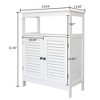 Karl Home31.5in Two-Door Bathroom Cabinet White - 4 of 4