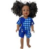 Doll Clothes Superstore Busy Blue Print Handmade Short Set – Fits 18-Inch Girl Dolls - 3 of 4