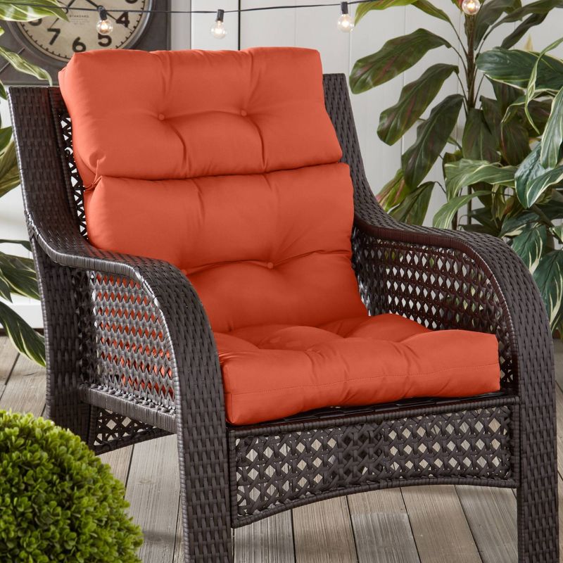 Kensington Garden 24"x22" Outdoor High Back Chair Cushion, 3 of 8