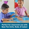 Learning Resources Plastic Base Ten Flats Early Math Counting Place Value Homeschool 10pc Ages 6plus: 1st Grade Educational Kit - 4 of 4