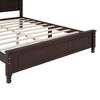 KWPZQEB Full Size Wood Platform Bed Frame with Headboard, Retro Style Bed, Wood Slat Support, No Box Spring Needed, Easy Assembly, - 4 of 4