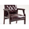 PAGED Ergonomic Office Chair, Modern Leather Executive Chair with Padded Seat, Guest Chair for Meeting Waiting Room - 4 of 4