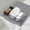 REGALWOVEN Easy Clean Kitchen Mat for Kitchen Counter, Heat Resistant Silicone Dish Drying Mat with Concave and Convex Design 1 Pc - 2 of 4
