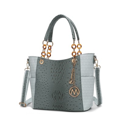 MKF Collection Miriam Handbag Signature Women Vegan Leather Tote by Mia K