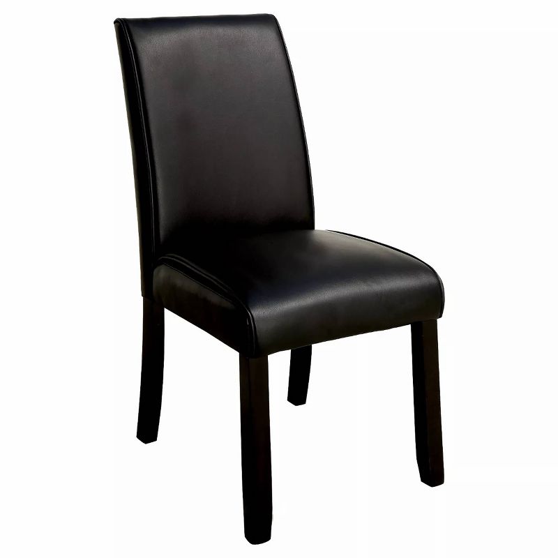 Set of 2 Lanbert Leatherette Padded Side Chair Dark Walnut - HOMES: Inside + Out, 4 of 5