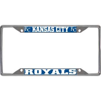 MLB Kansas City Royals Chrome Metal License Plate Frame, Durable, Vibrant Colors, Secure Fit