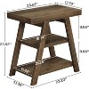 Farmhouse 3-Tier End Table for Living Room - 3 of 4