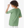 Woman Within Women's Plus Size Pointelle Scoopneck Tee - 3 of 4