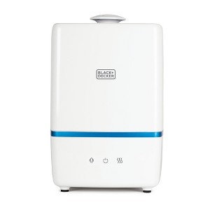 BLACK+DECKER Ultrasonic Humidifier 1.32 Gallon with Warm and Cool Mist, White - 1 of 4