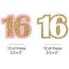 Big Dot of Happiness Sweet 16 - DIY Shaped Birthday Party Cut-Outs - 24 Count - 2 of 4