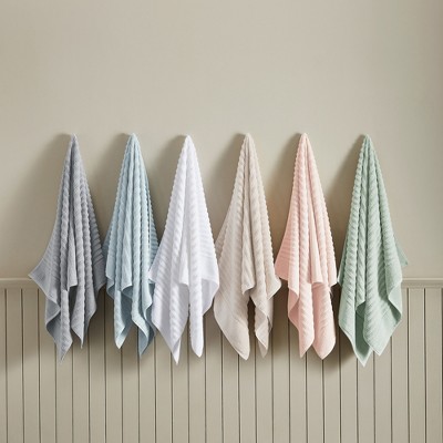 Blush Combed Cotton Ribbed Bath Towel Set for Kids