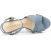 Allegra K Women's Buckle Closure Platform Chunky Heels Slingback Sandals - 4 of 4