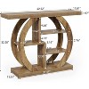 Tribesigns 4-Tier Farmhouse Wooden Sofa Table, 42.5-Inch Narrow Entryway Hallway Foyer Table, Console Sofa Tables with Storage Shelves - 3 of 4