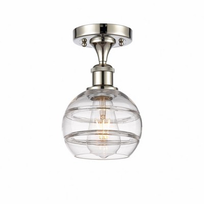 Rochester - 1 Light Semi-Flush Mount In Industrial Style-9.13 Inches Tall and 5.88 Inches Wide